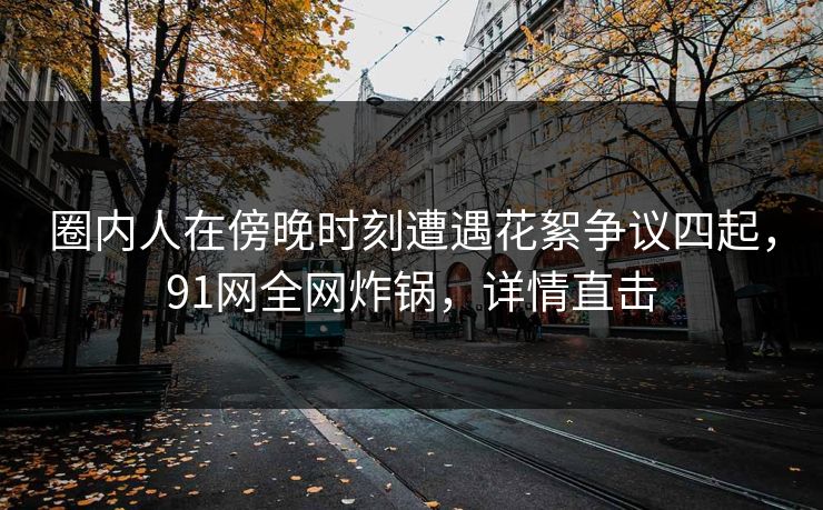 圈内人在傍晚时刻遭遇花絮争议四起，91网全网炸锅，详情直击